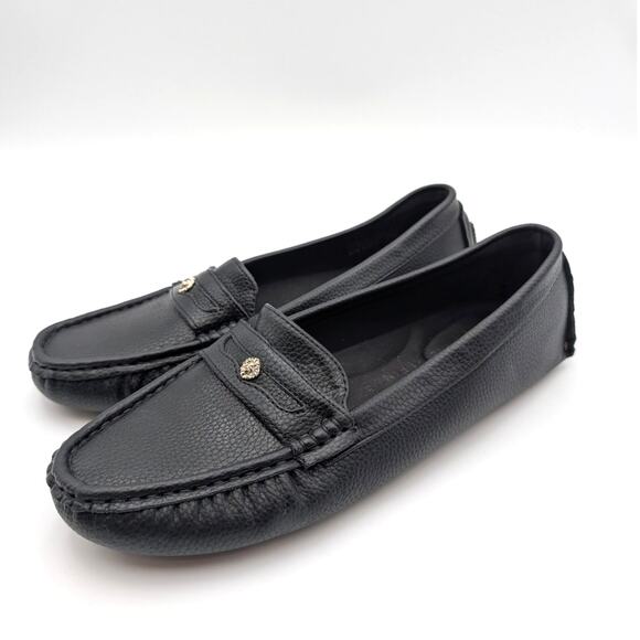 Anne Klein Snippie Slip-On Loafer Shoes Round Toe Women's Black Size US9M EU40 - Picture 1 of 11